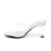 Fabulicious - ROMANCE301 Mules à talon - Couleur argent/Transparent Product image